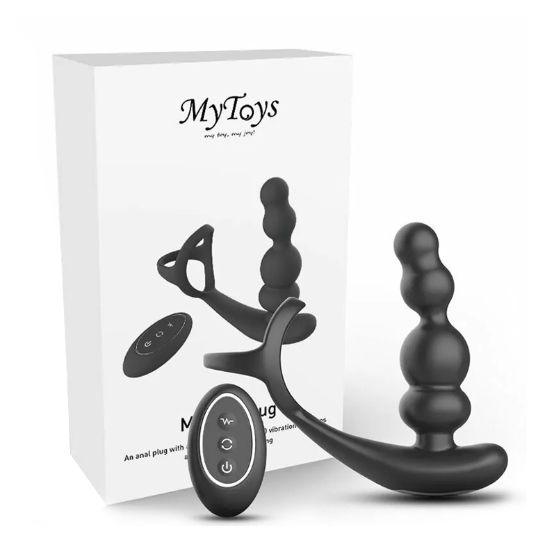 Mytoys|德國 MyRevoPlug 鎖精 強力旋轉拉珠型 前列腺按摩器 - 遙控版