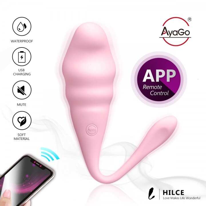 AyaGo Hilce|嗨力士 APP遠端跨國遙控跳蛋(粉色)- 85g